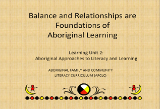 Aboriginal Early Childhood Literacy