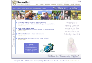 Kwantlen University College Wellness Centre